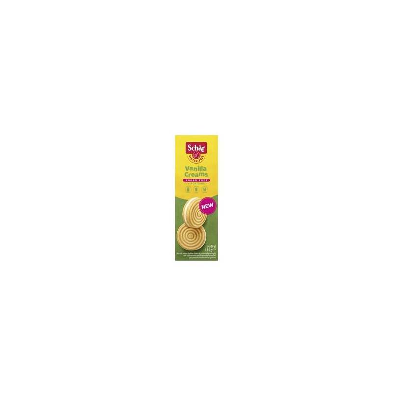 VANILLA CREAMS - Biscuti fara gluten cu crema de vanilie. 115 g, Schar