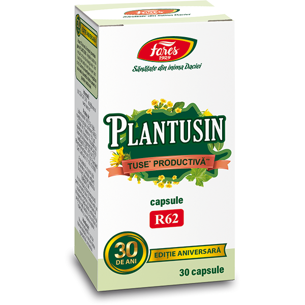 Plantusin tuse productiva R62, 30 capsule - Fares