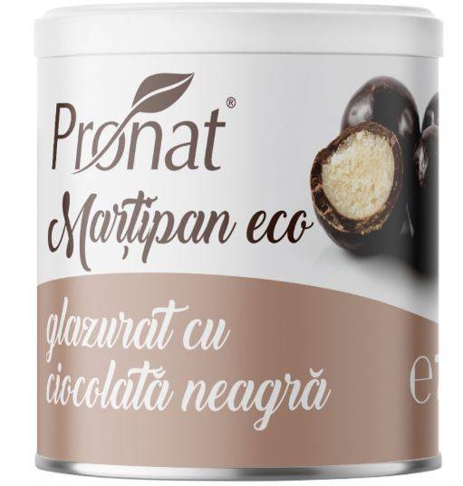 Martipan glazurat cu ciocolata neagra Eco-Bio 70g - Pronat