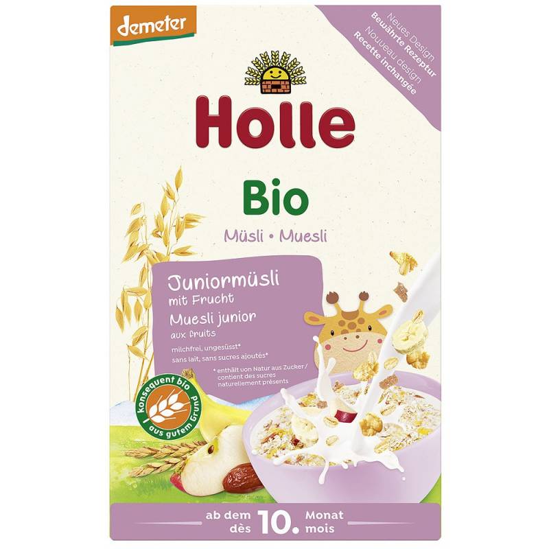 Musli junior cu cereale si fructe pentru copii + 10 luni, eco-bio,