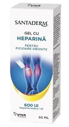 GEL HEPARINA PICIOARE OBOSITE Santaderm 600UI, 50ML - VIVA PHARMA