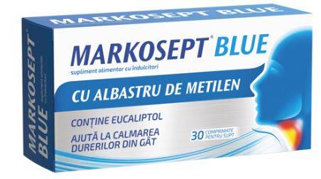 MARKOSEPT BLUE, Cu ALBASTRU METILEN 30CPR de Supt - FITERMAN PHARMA