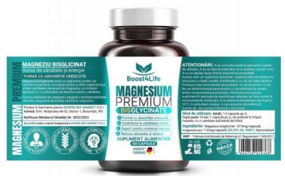 MAGNESIUM PREMIUM BISGLYCINATE 60 capsule - BOOST4LIFE - 1 | YEO