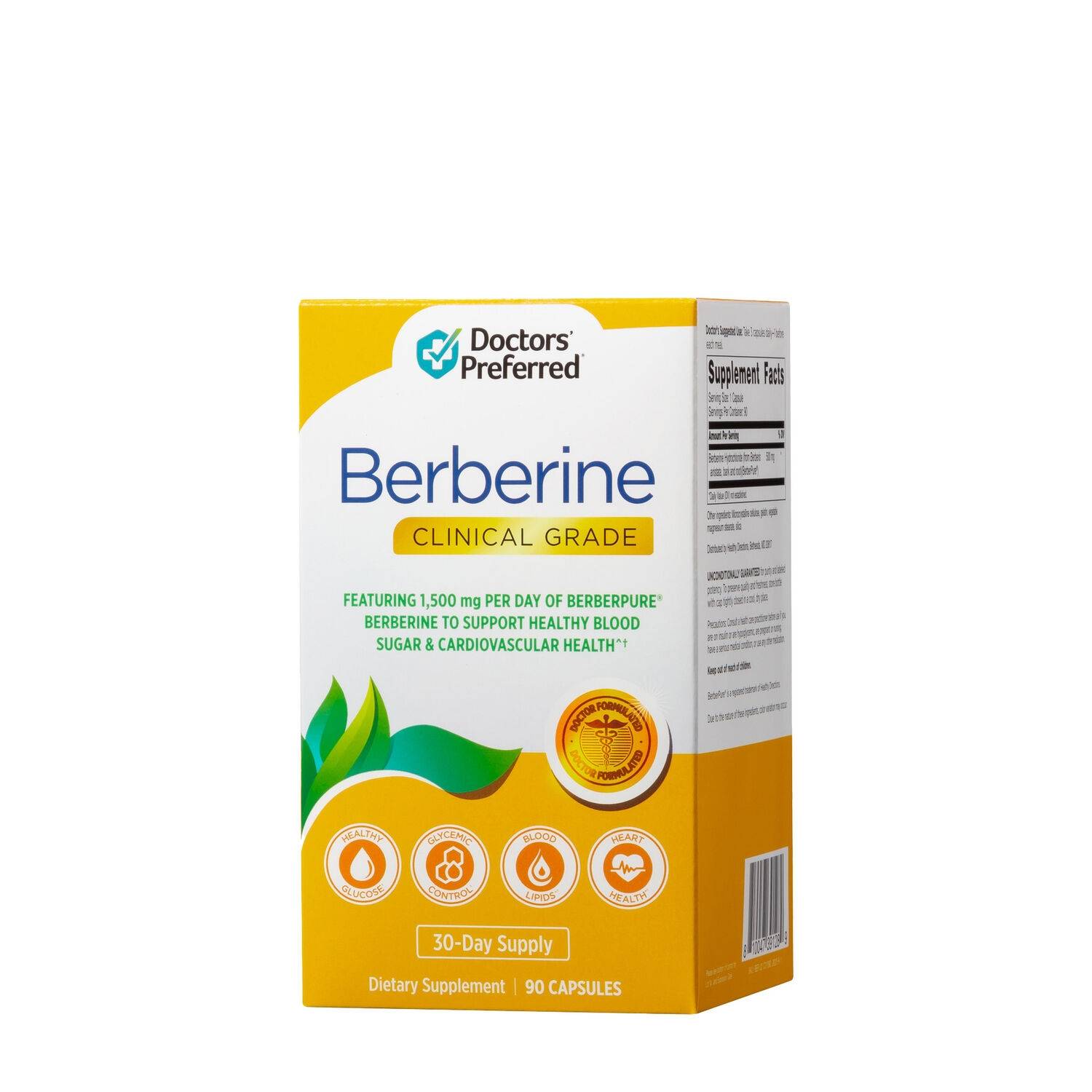 Berberine Doctors\' Prefered, Berberina 500 Mg, 90 Capsule - GNC