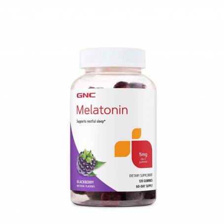 Melatonina 5 Mg Cu Aroma Naturala De Mure 120 Jeleuri - GNC