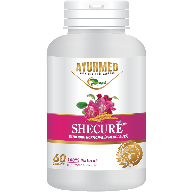 Shecure, echilibru hormonal menopauza, tablete - Ayurmed 120 tablete