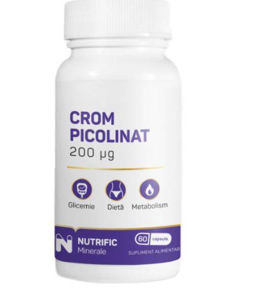 Crom picolinat 200mcg, 60 capsule - Nutrific