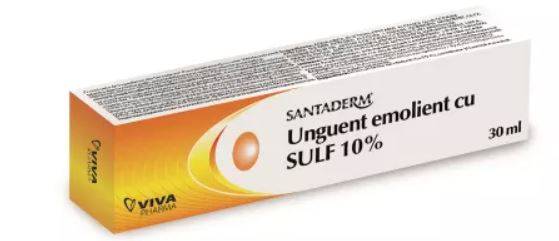 UNGUENT CU SULF 10% SANTADERM 30ML - VITALIA PHARMA