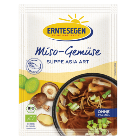 Supa de legume MISO in stil asiatic, eco-bio, 37g, Erntesegen