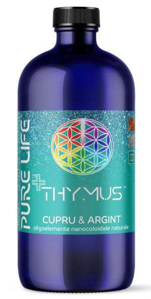 Argint si cupru Coloidal 20ppm, Thymus, 480ml - Agnes Itara