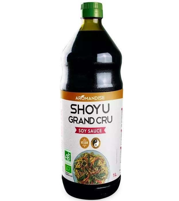 Sos de soya Shoyu Grand Cru, eco-bio, 1 L, Aromandise