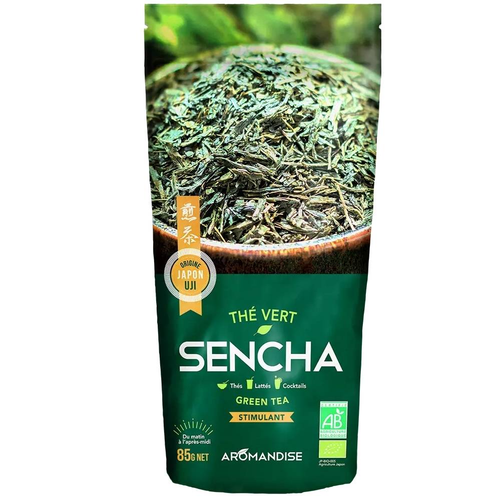 Ceai verde Sencha vrac, eco-bio, 85g - Aromandise