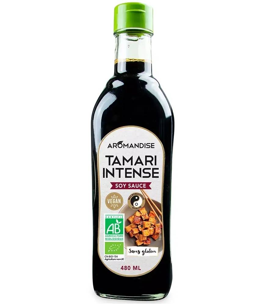 Sos de soya Tamari intens, eco-bio, 480 ml, Aromandise