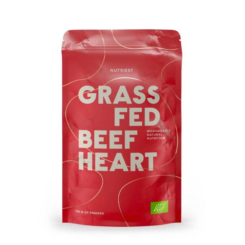 GRASS FED BEEF HEART – pulbere eco-bio din inima de vita, hranita cu