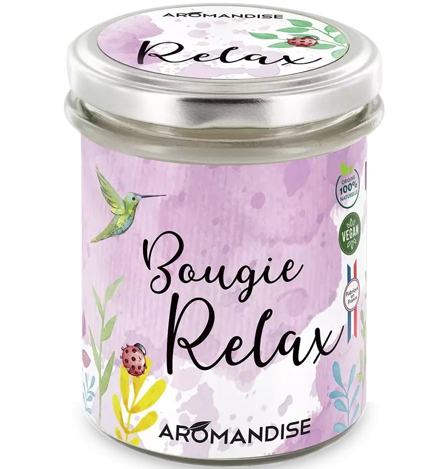 Lumanare parfumata naturala Vegana, Relax 150g - Aromandise