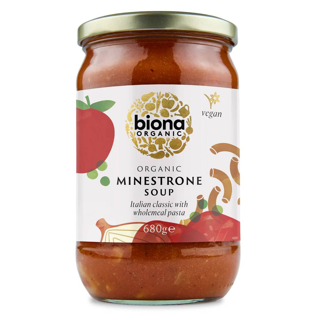 Supa Minestrone cu legume si paste Eco-Bio 680g - Biona