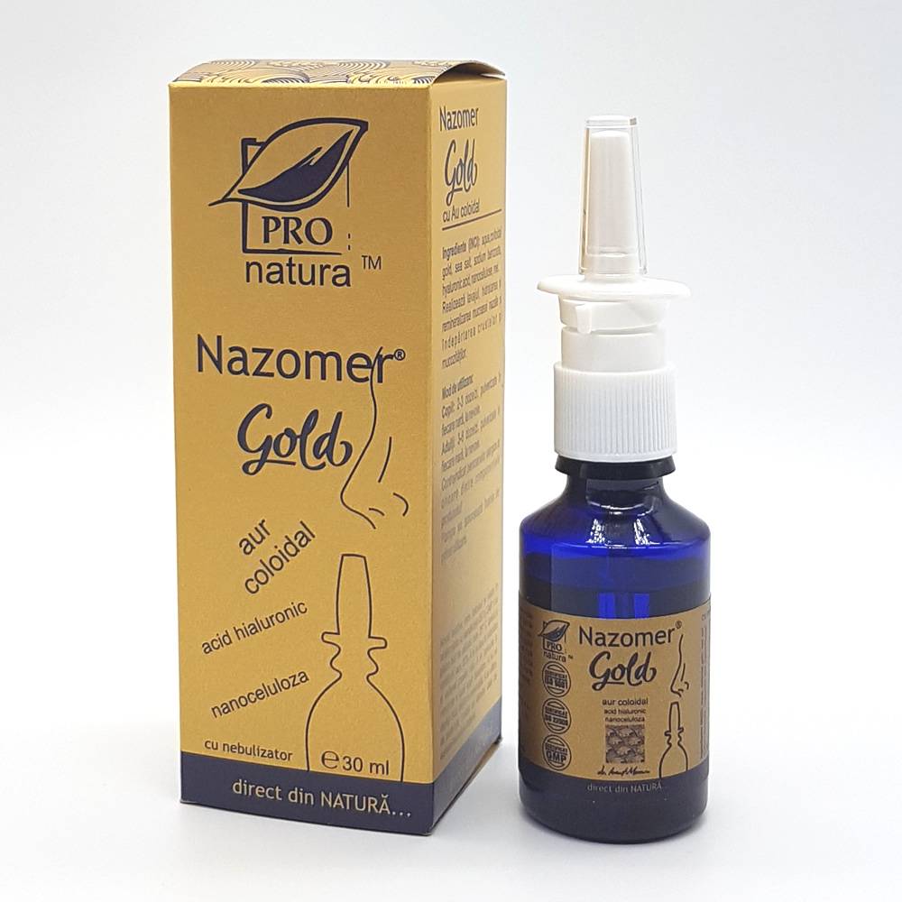 NAZOMER GOLD SPRAY CU NEBULIZATOR, 30 ML, MEDICA