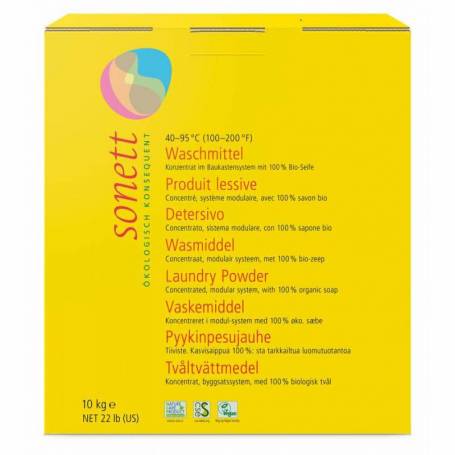 Detergent ecologic praf pentru rufe, 10 kg, Sonett