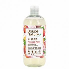 Gel de dus cu piersici, eco-bio, 500ml - Douce Nature