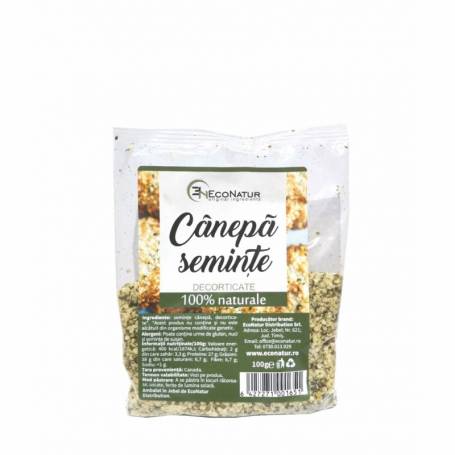 Seminte canepa decorticate, 100g - Econatur