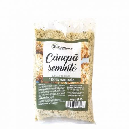 Seminte canepa decorticate, 250g - Econatur