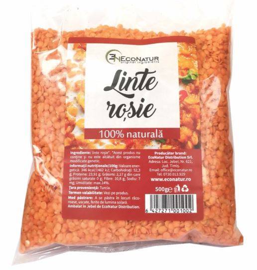 LINTE ROSIE 500G - ECO NATUR