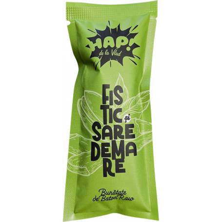 Baton cu fistic si sare de mare, raw vegan, 45g -Tata Vlad