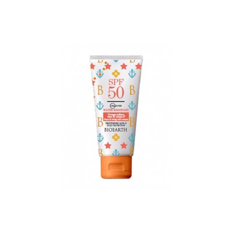 Crema solara SPF 50, fata si corp, rezistenta la apa, 100 ml, Bioearth