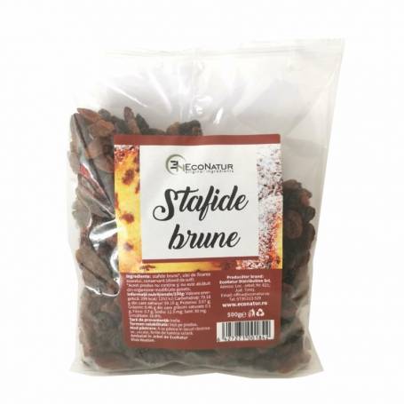 Stafide brune, 500g - EcoNatur