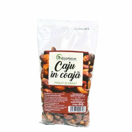 Caju in coaja prajit si sarat, 250 g, EcoNatur