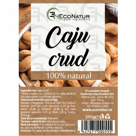 Caju crud, 250 g, Econatur