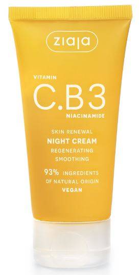 Crema de noapte cu Vitamina C si B3 Niacinamida 50ml - Ziaja