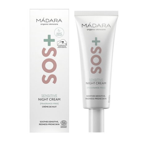 Cremă de noapte, SOS + SENSITIVE, 70ml -MÁDARA