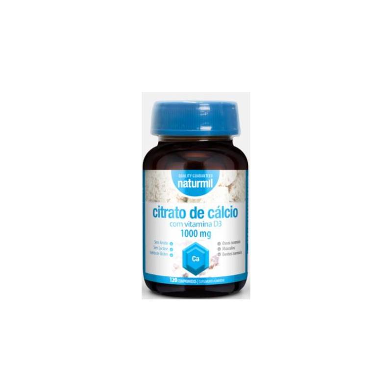 CALCIU CITRAT 1000mg si Vitamina D3, 120 tablete - DIETMED-NATURMIL
