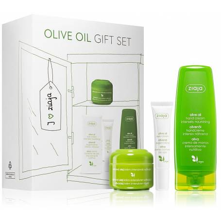 Set cadou Natural Olive, Crema de ochi + Crema de maini + Crema de Fata - Ziaja