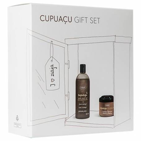 Set Gel de dus 500 ml + scrub exfoliant pentru corp 200 ml, Cupuacu, Ziaja