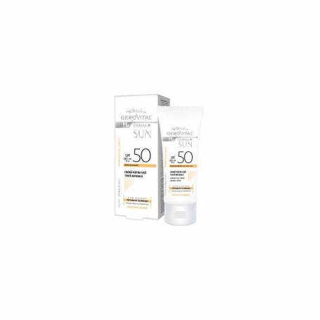 Crema pentru fata cu tenta naturala GH3 Derma+Sun SPF 50, 50ml, Gerovital