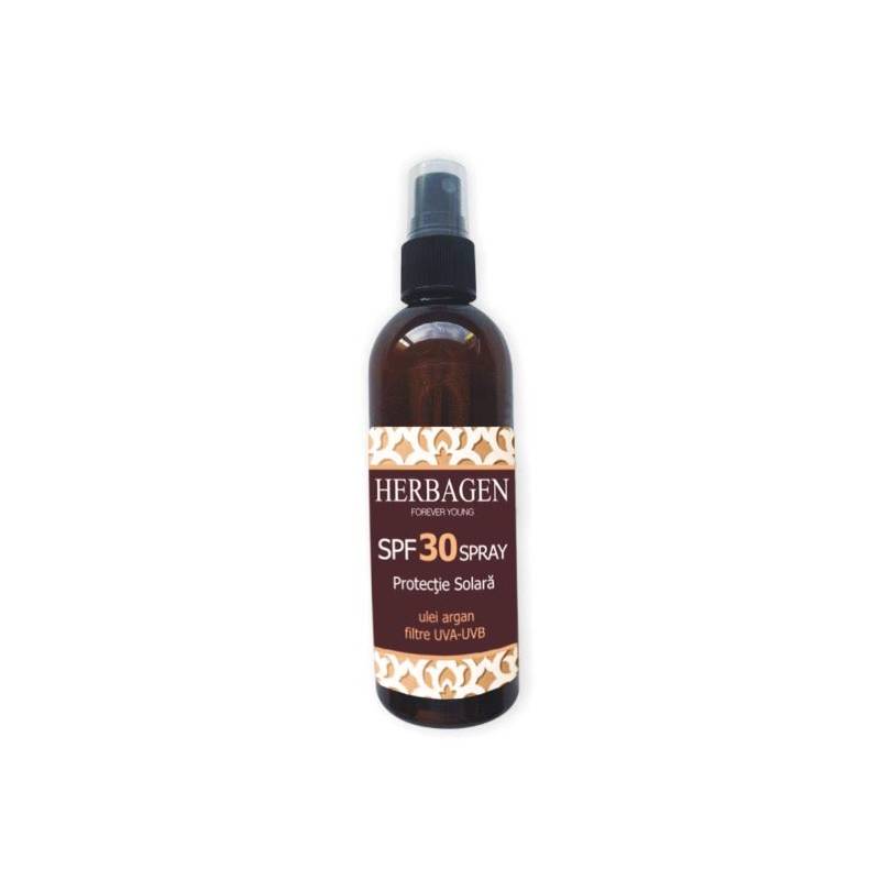 SPRAY SPF30 Cu argan si sfere micronizate cu filtre organice UVA-UVB