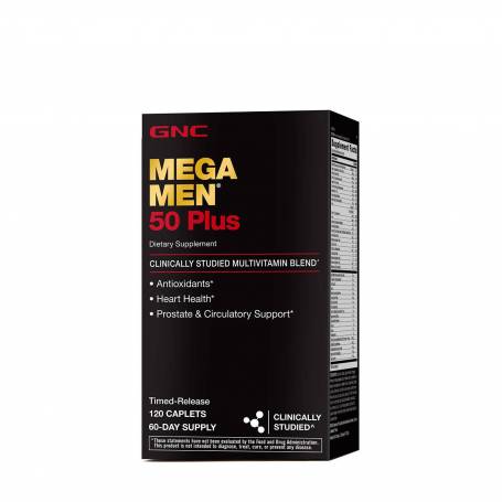 Complex De Multivitamine Pentru Barbati 50 Plus, Mega Man 120 Tablete - GNC