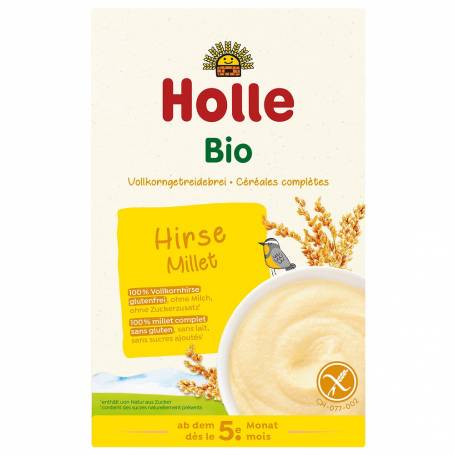 Terci din mei integral, fara gluten, pentru copii, +5 luni, eco-bio, 250g - Holle