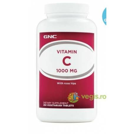 Vitamina C cu Extract de Macese, 250tb vegetale, 1000mg - GNC