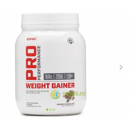 Pro Performance Weight Gainer, pentru Crestere in Greutate cu Aroma de Ciocolata, 1134g - GNC