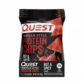 Quest Tortilla Style Protein Chips, Chipsuri Proteice Cu Aroma Picanta, 32 G, GNC