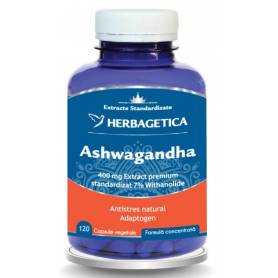 ASHWAGANDHA 120 Capsule - Herbagetica