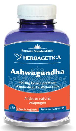 ASHWAGANDHA 120 Capsule - Herbagetica