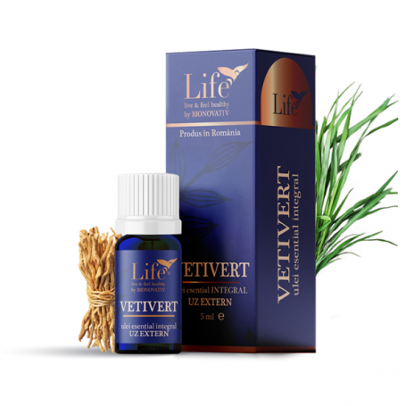 Vetivert ulei esential integral, 5 ml, DVR Pharm