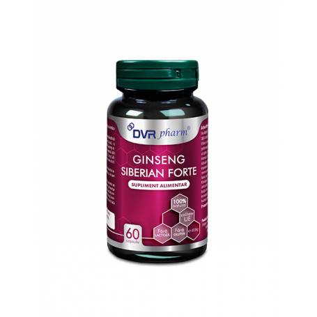 Ginseng Siberian Forte, tonic adaptogen, 60 capsule, DVR Pharm