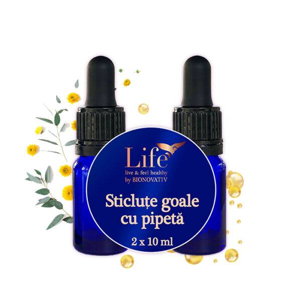 Pachet sticlute goale cu pipeta, 2 x 10 ml, DVR Pharm