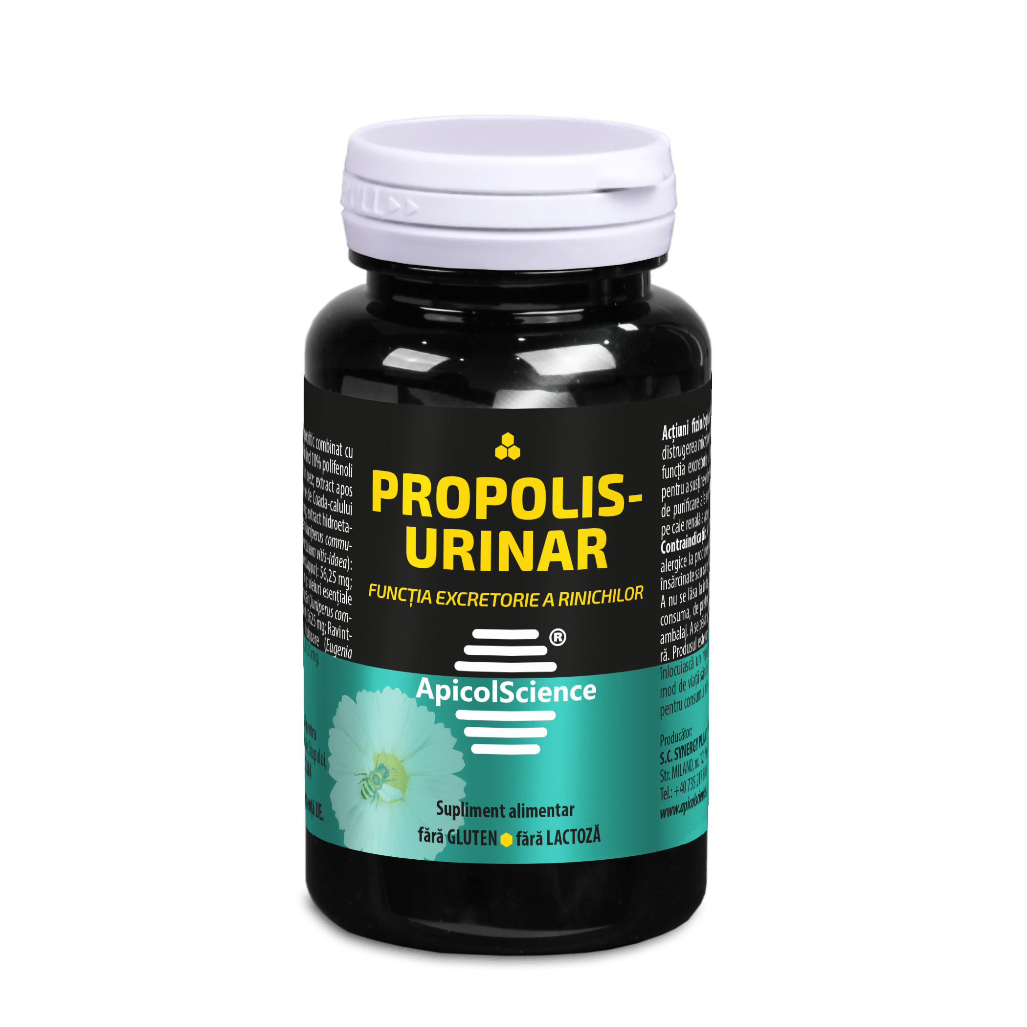 Propolis-Urinar, sustine functia rinichilor, 60 capsule, DVR Pharm