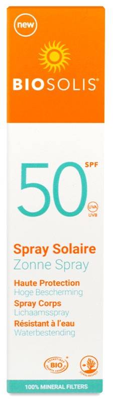 Spray cu protectie solara, SPF 50, 100 ml, Biosolis